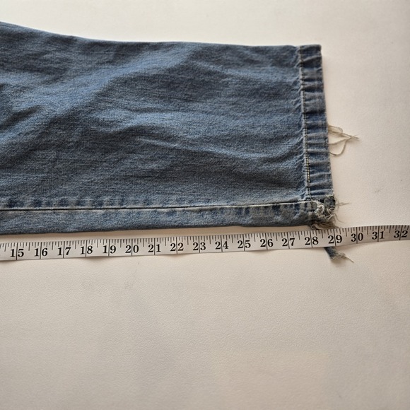 Levi Strauss Signature Carpenter Jeans Mens 36x30 Blue Denim Utility Work - Picture 8 of 11